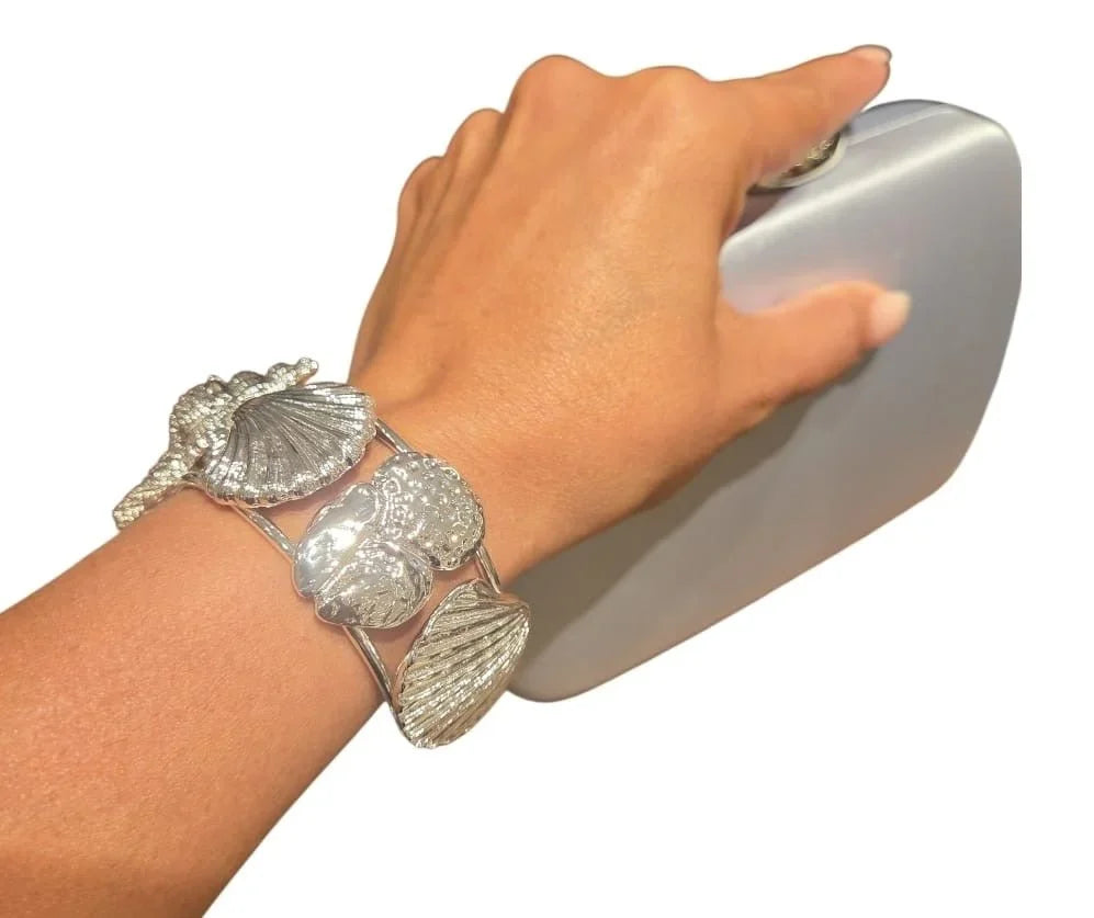 Ocean Tresure Cuff - Silver