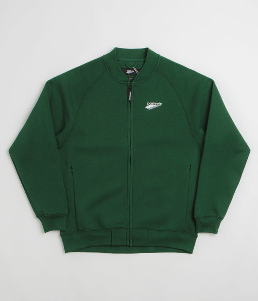 Pasteelo Zip Up Trainer Sweatshirt - Forest
