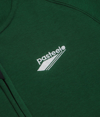 Pasteelo Zip Up Trainer Sweatshirt - Forest