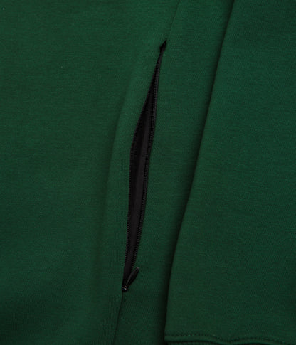Pasteelo Zip Up Trainer Sweatshirt - Forest