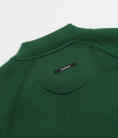 Pasteelo Zip Up Trainer Sweatshirt - Forest