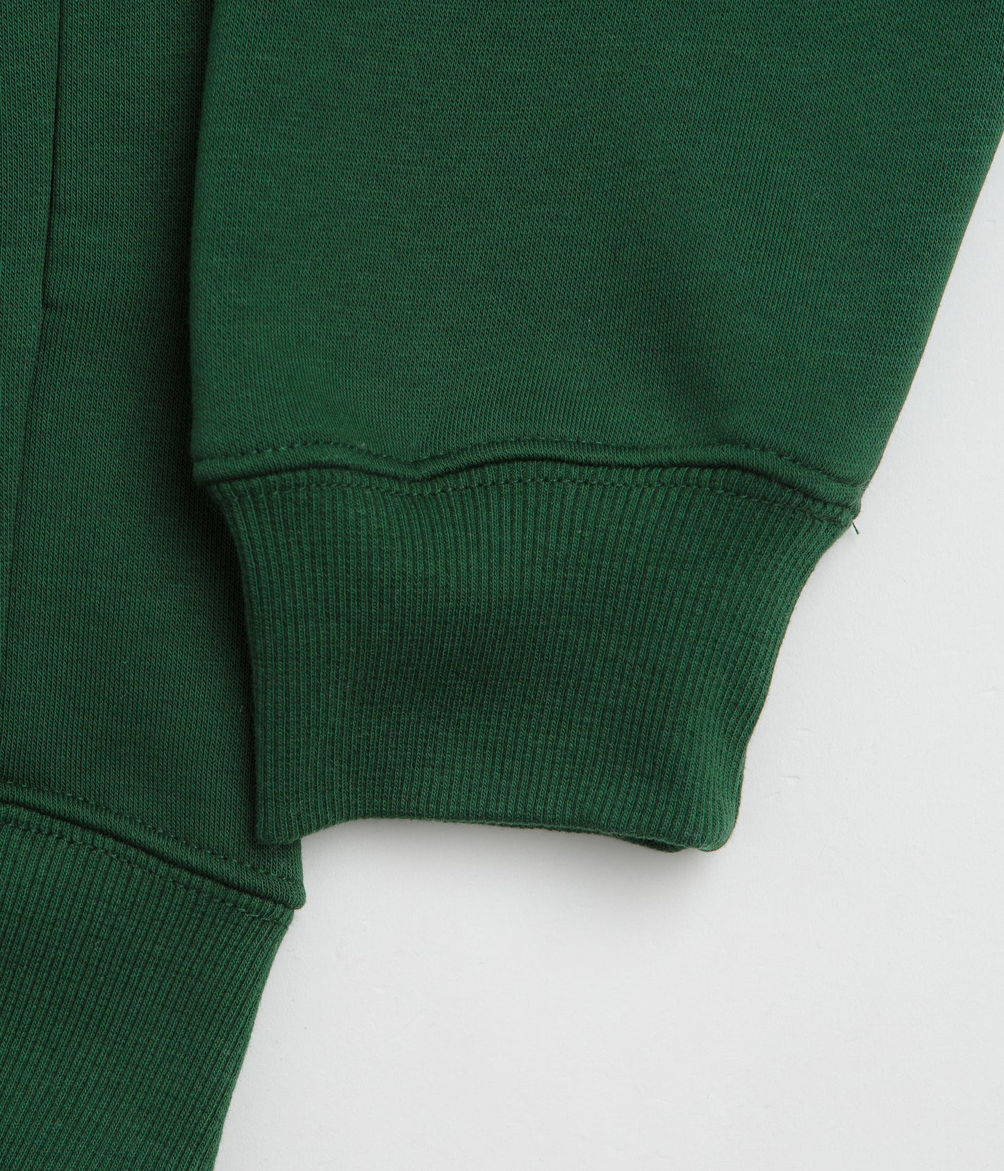Pasteelo Zip Up Trainer Sweatshirt - Forest