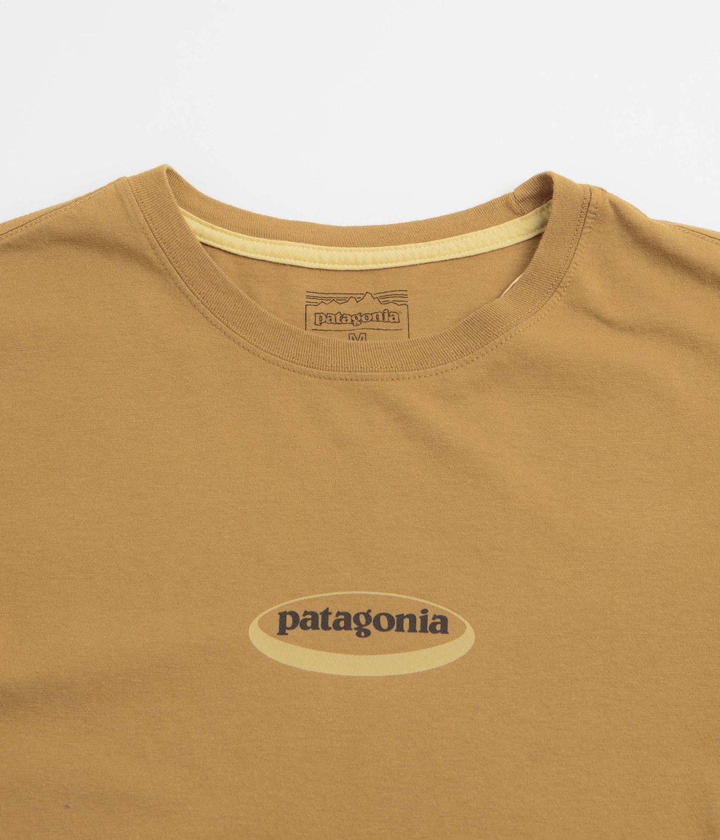Patagonia 95 Oval Logo T-Shirt - Bobcat Brown: Sunshine
