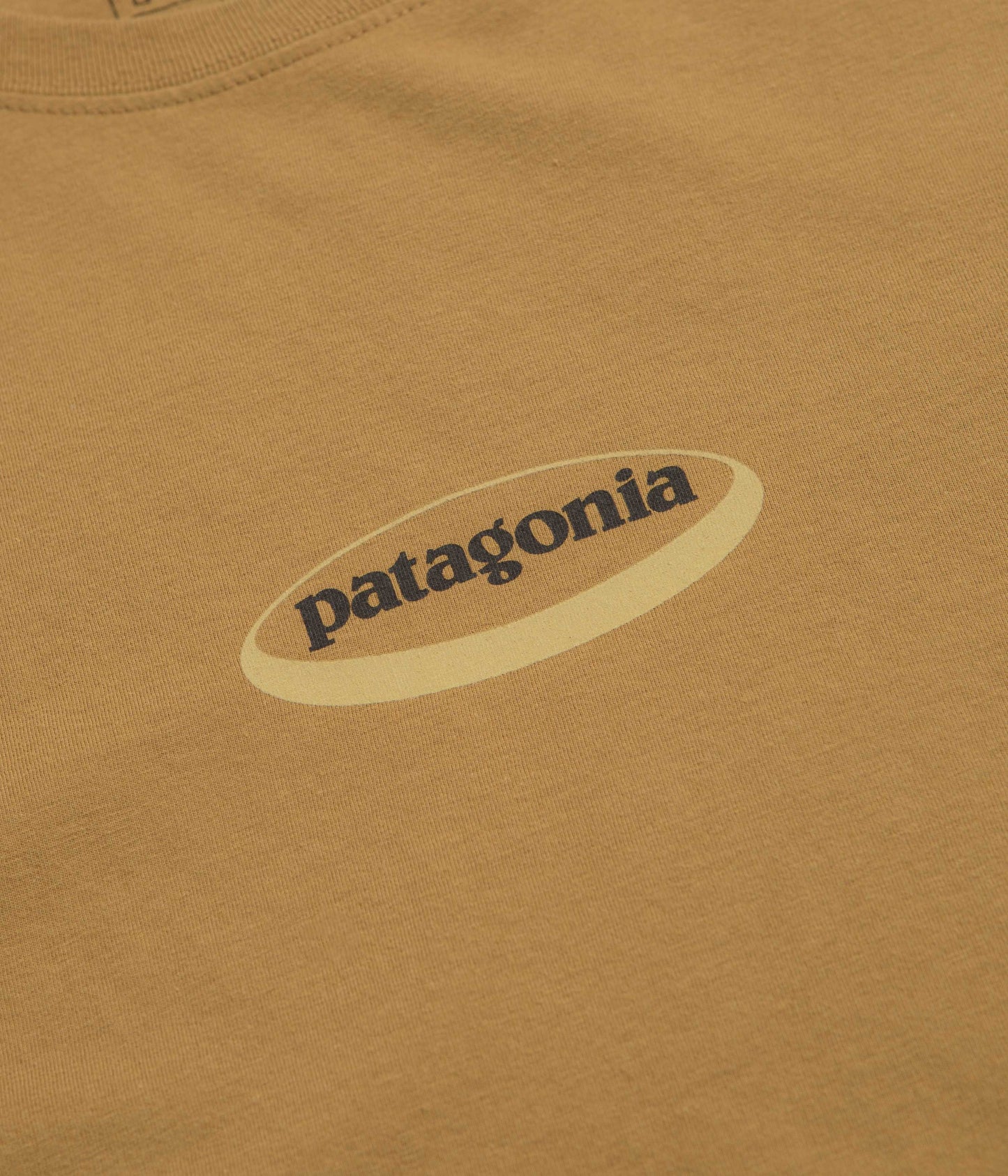 Patagonia 95 Oval Logo T-Shirt - Bobcat Brown: Sunshine