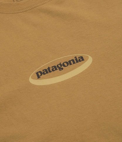 Patagonia 95 Oval Logo T-Shirt - Bobcat Brown: Sunshine