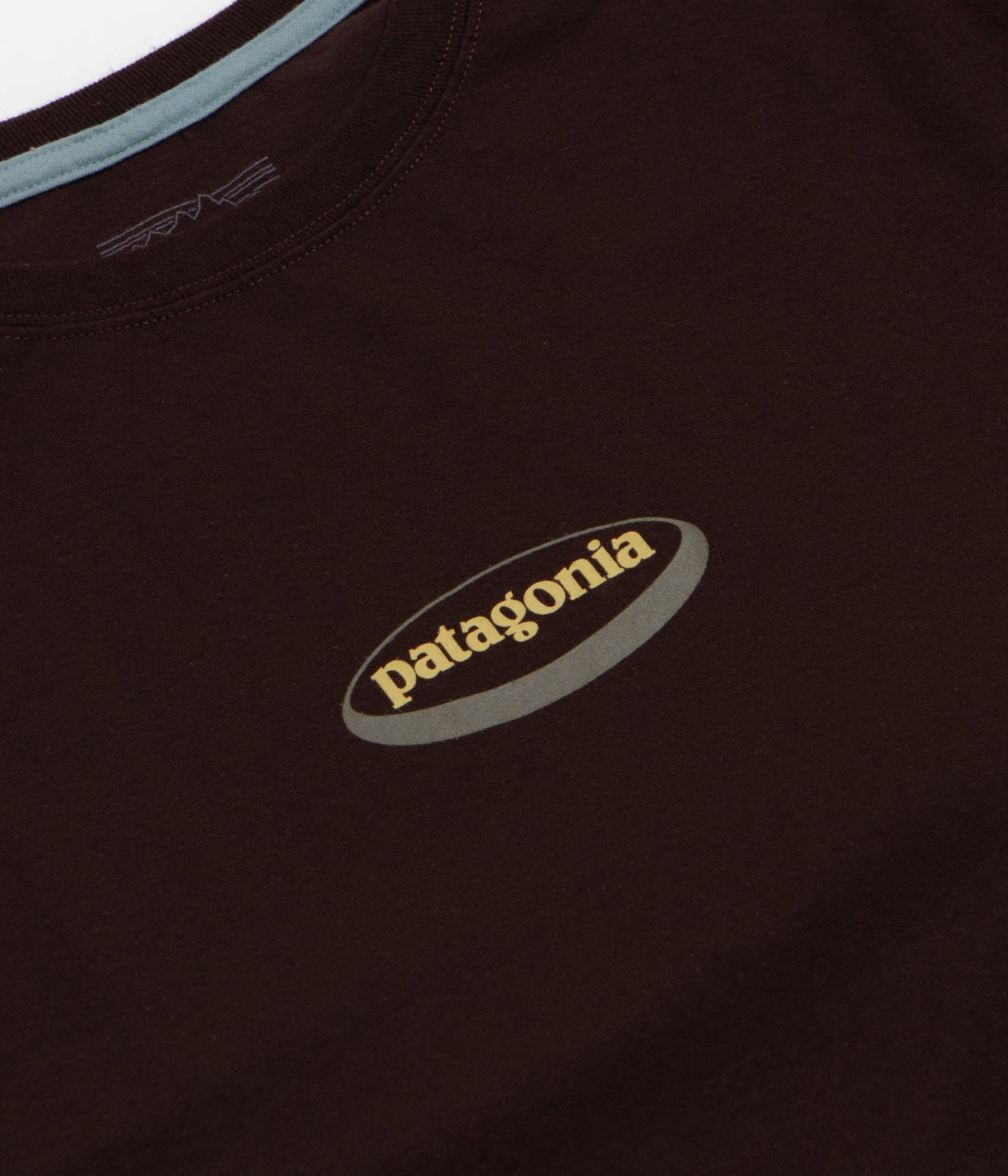 Patagonia 95 Oval Logo T-Shirt - Den Brown: Heliotropic