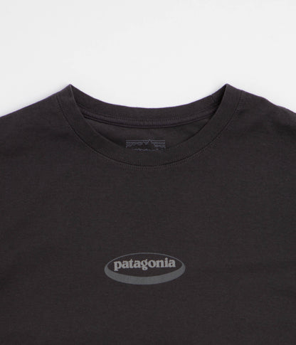 Patagonia 95 Oval Logo T-Shirt - Ink Black