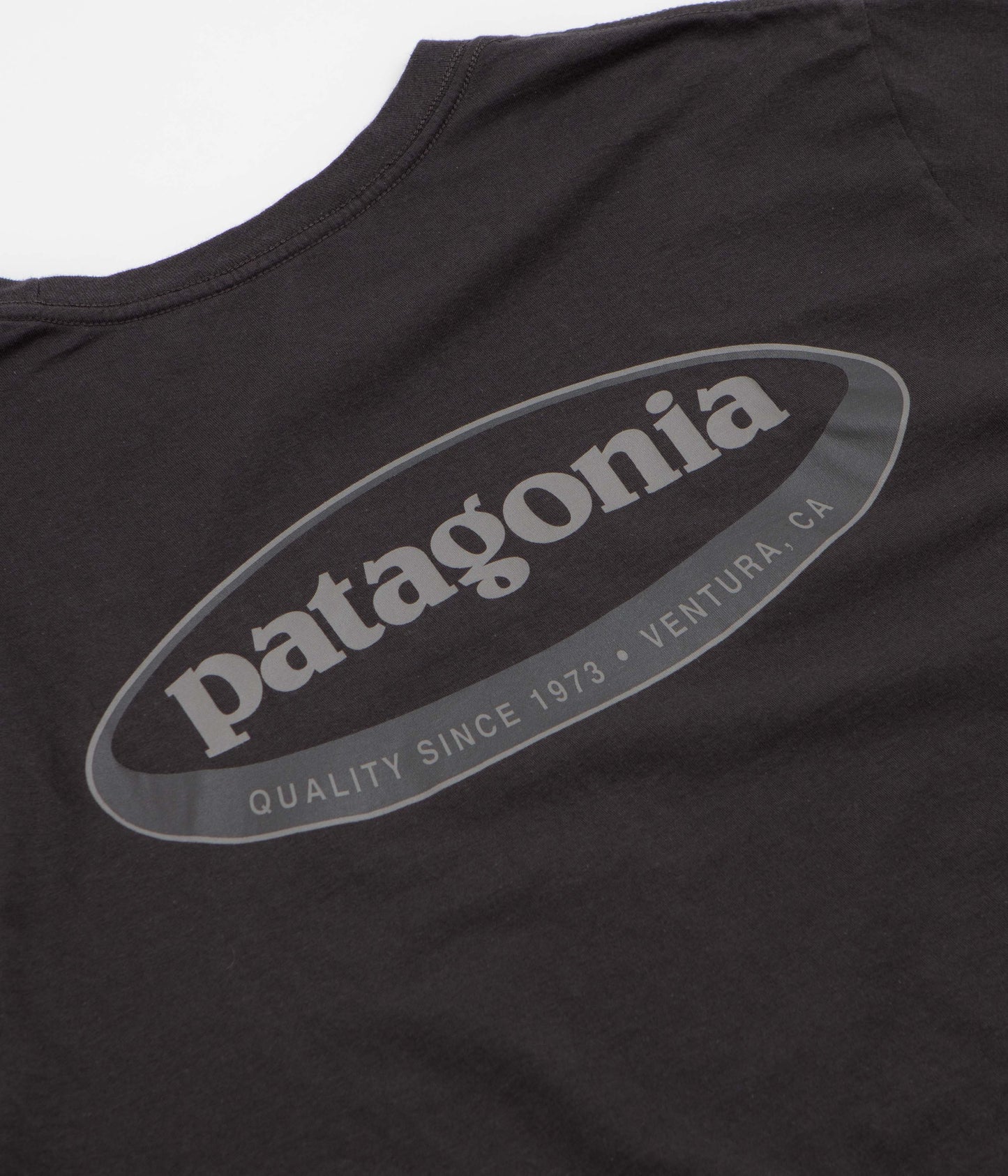 Patagonia 95 Oval Logo T-Shirt - Ink Black