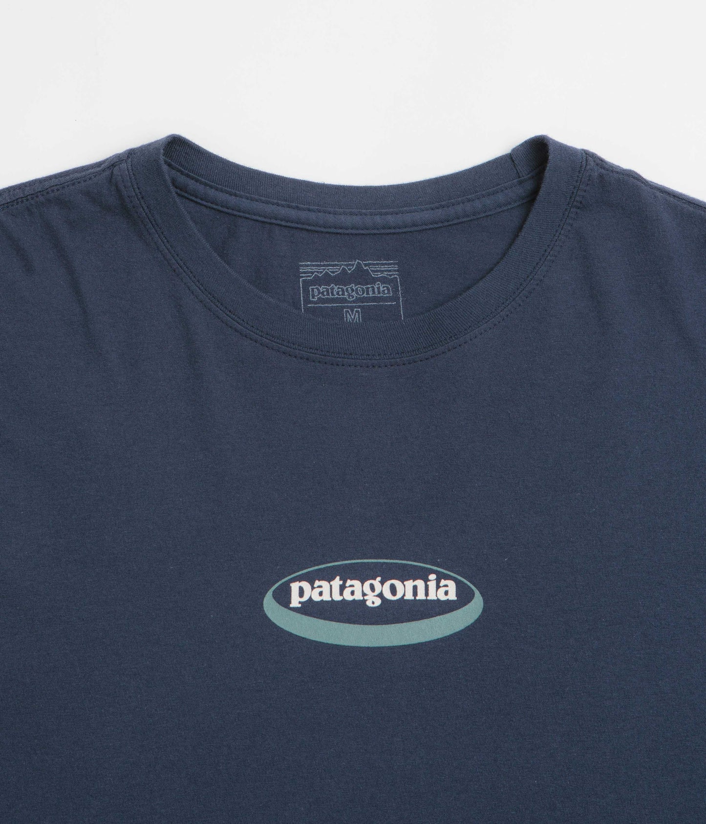 Patagonia 95 Oval Logo T-Shirt - New Navy: Kaleido