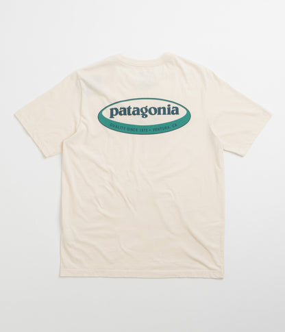 Patagonia 95 Oval Logo T-Shirt - Undyed Natural