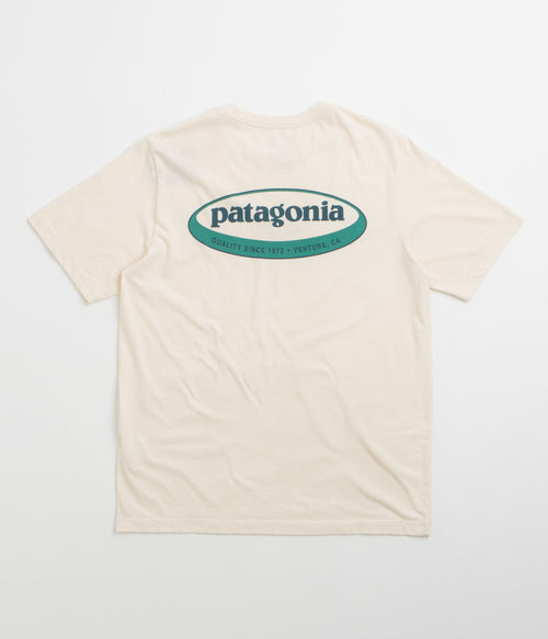 Patagonia 95 Oval Logo T-Shirt - Undyed Natural