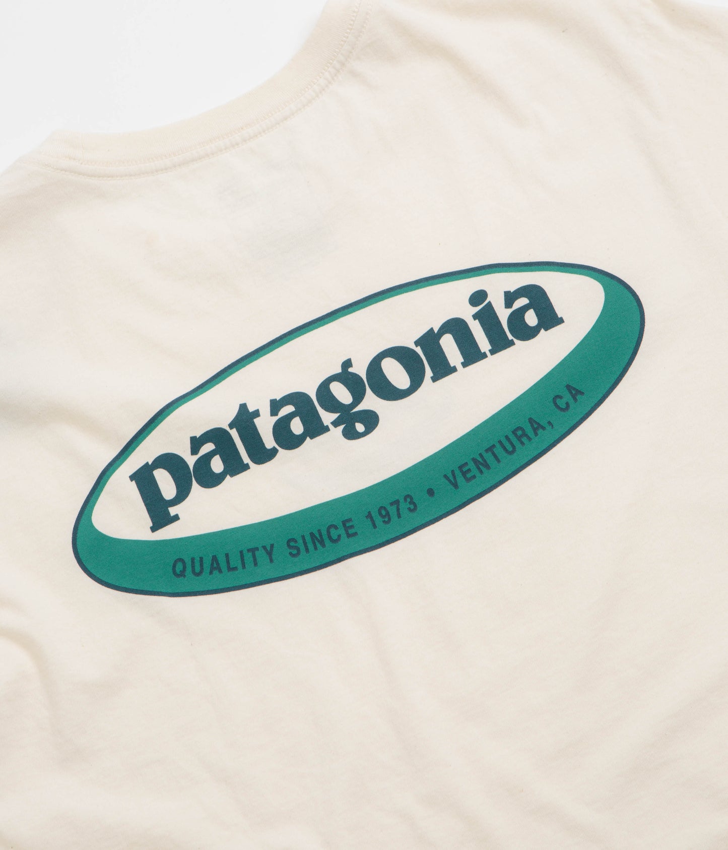 Patagonia 95 Oval Logo T-Shirt - Undyed Natural