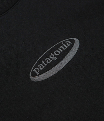 Patagonia 95 Oval Logo Uprisal Crewneck Sweatshirt - Black