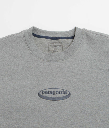 Patagonia 95 Oval Logo Uprisal Crewneck Sweatshirt - Gravel Heather
