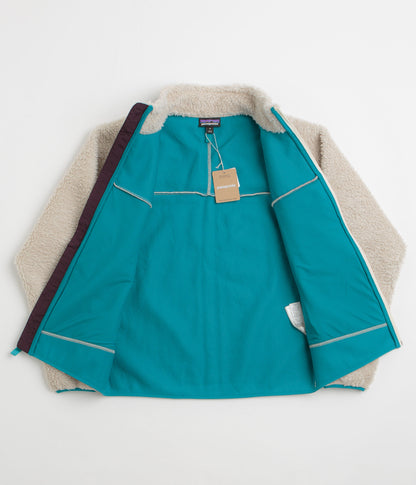 Patagonia Classic Retro-X Jacket - Natural / Obsidian Plum