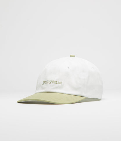 Patagonia Fitz Roy Icon Trad Cap - Text Logo: Birch White / Gumtree Green