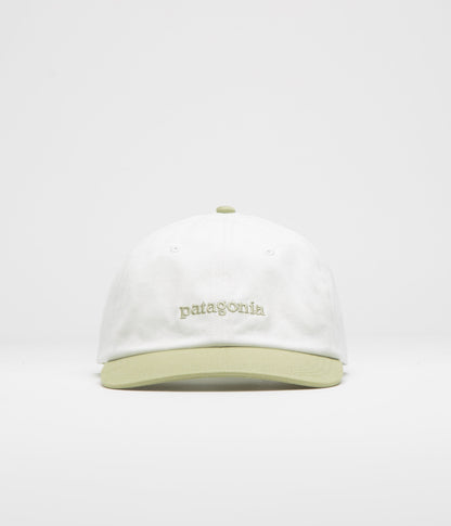Patagonia Fitz Roy Icon Trad Cap - Text Logo: Birch White / Gumtree Green