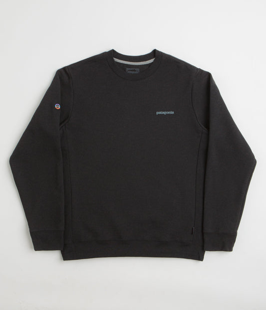 Patagonia Fitz Roy Icon Uprisal Crewneck Sweatshirt - Ink Black