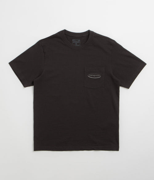 Patagonia MW 95 Oval Logo Pocket T-Shirt - Black