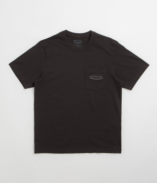 Patagonia MW 95 Oval Logo Pocket T-Shirt - Black