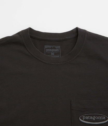 Patagonia MW 95 Oval Logo Pocket T-Shirt - Black