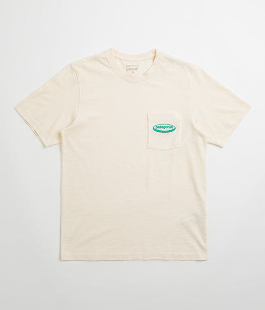 Patagonia MW 95 Oval Logo Pocket T-Shirt - Undyed Natural