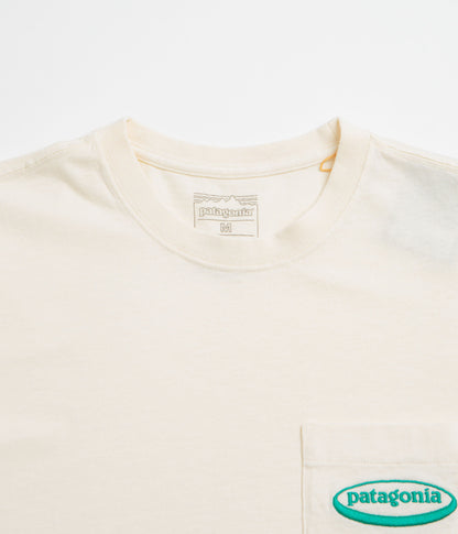 Patagonia MW 95 Oval Logo Pocket T-Shirt - Undyed Natural