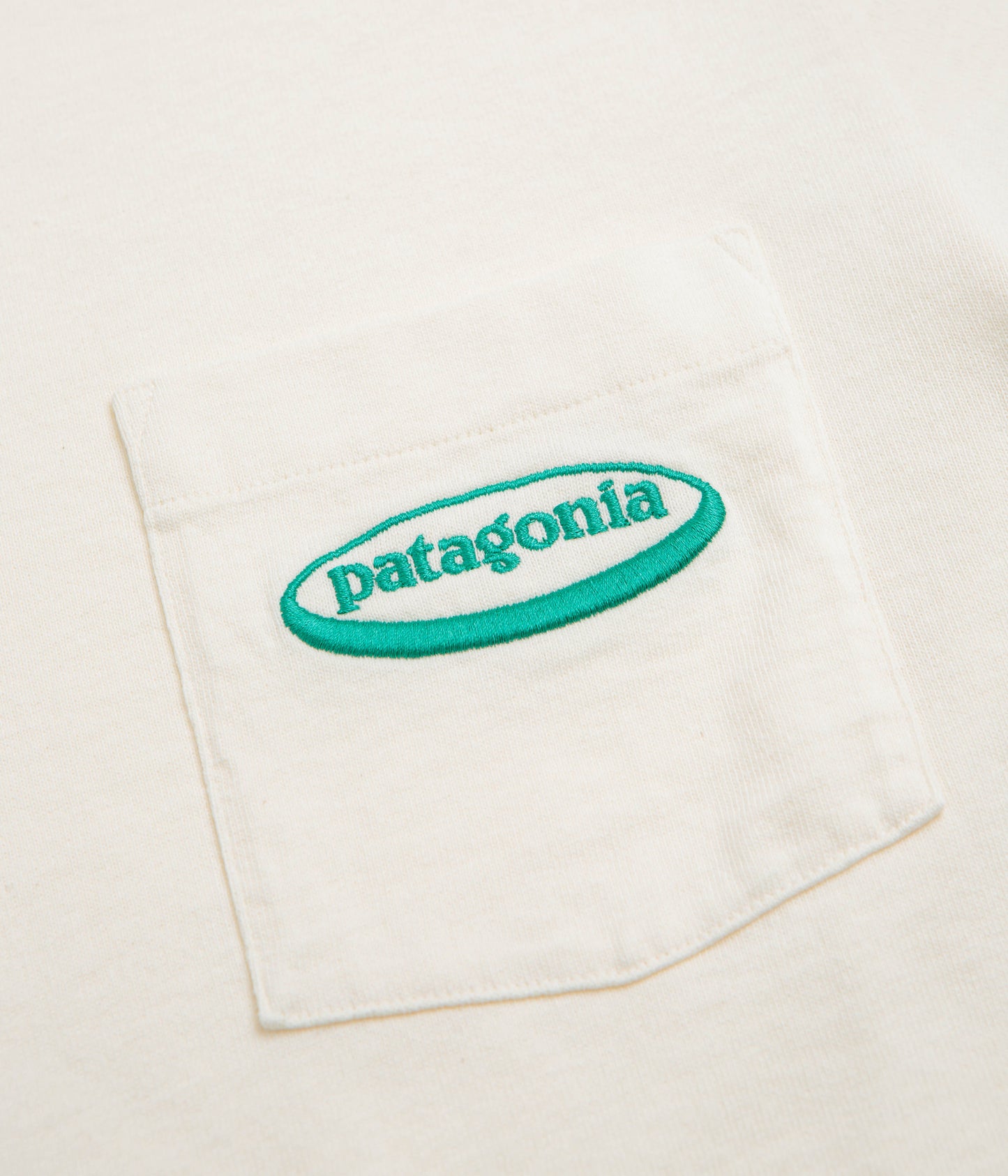 Patagonia MW 95 Oval Logo Pocket T-Shirt - Undyed Natural