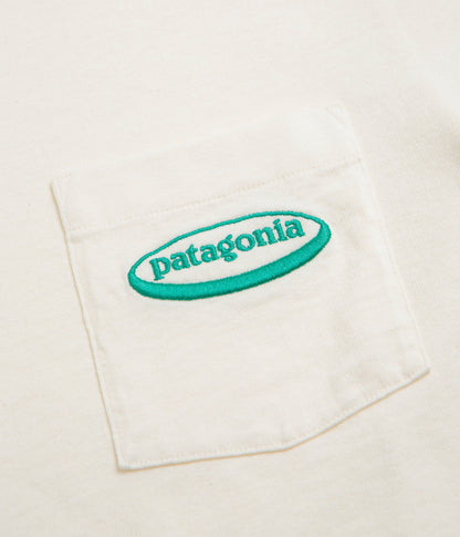 Patagonia MW 95 Oval Logo Pocket T-Shirt - Undyed Natural