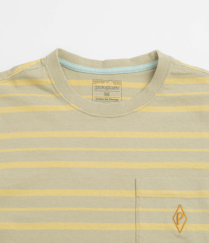 Patagonia MW Water People Mark Pocket T-Shirt - Steep Face: Weathered Stone