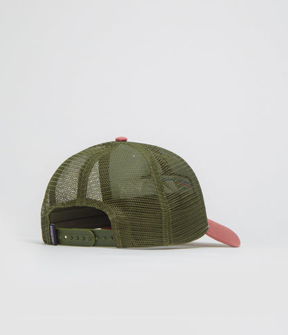 Patagonia P-6 Logo LoPro Trucker Cap - Birch White