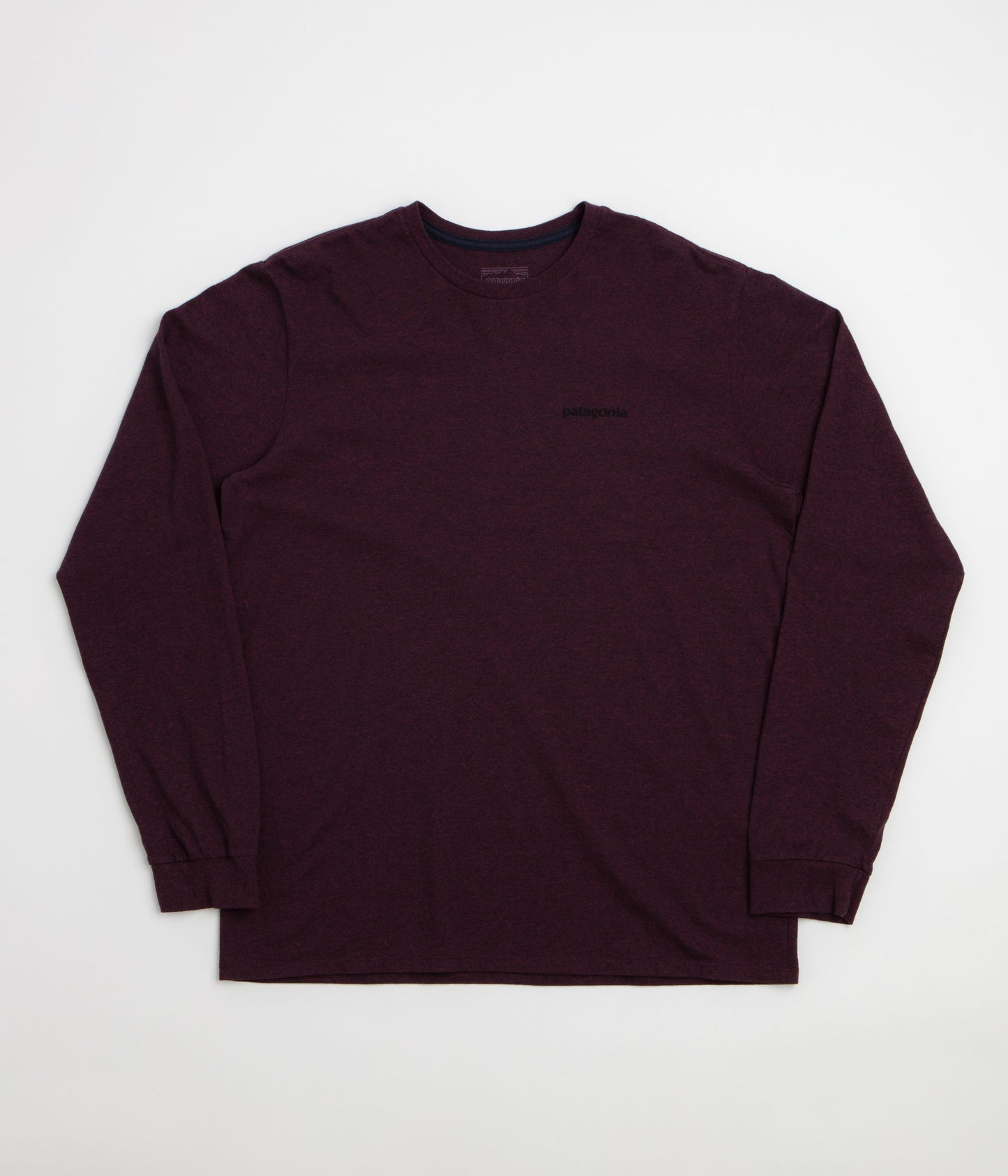 Patagonia P-6 Logo Responsibili-Tee Long Sleeve T-Shirt - Berry Fig