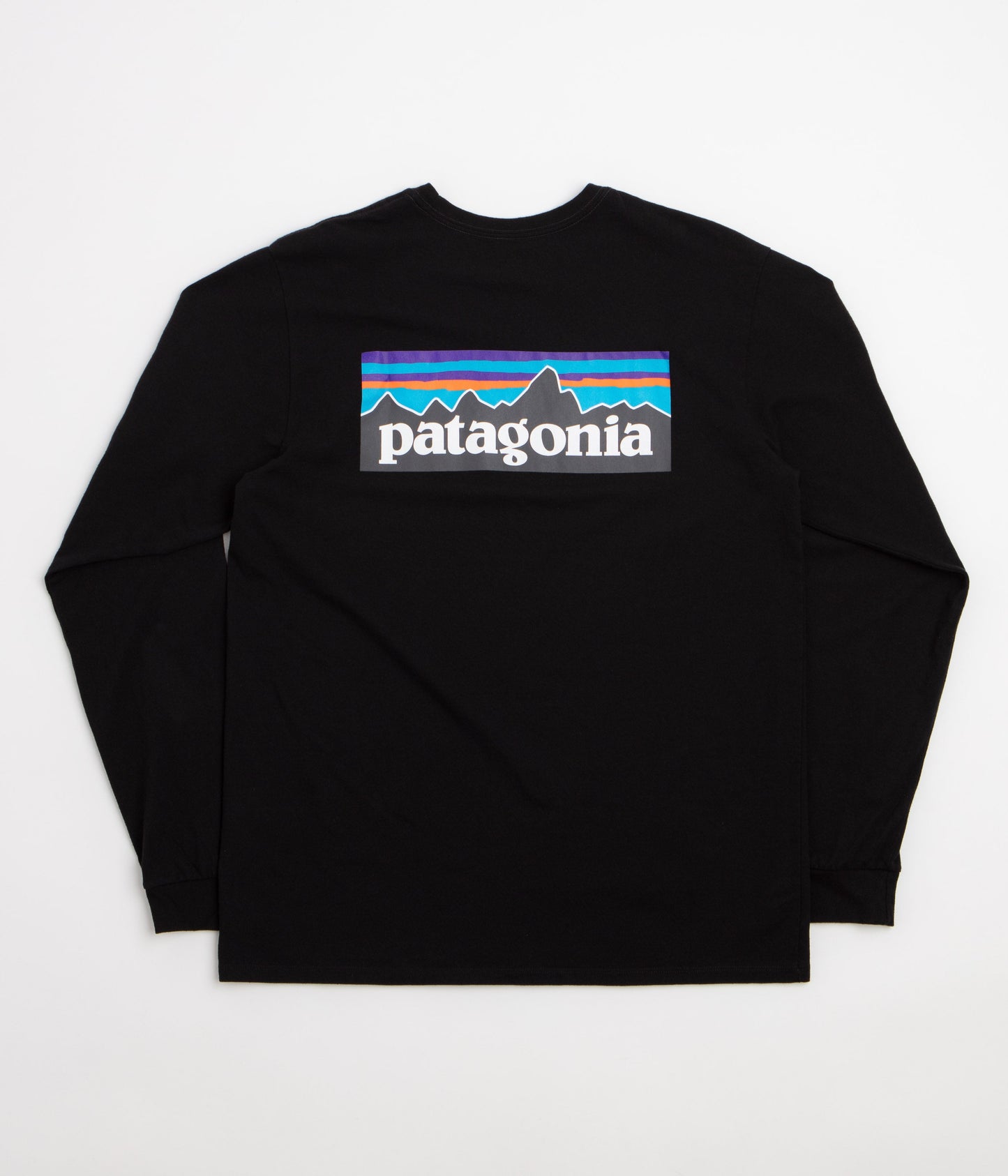Patagonia P-6 Logo Responsibili-Tee Long Sleeve T-Shirt - Black