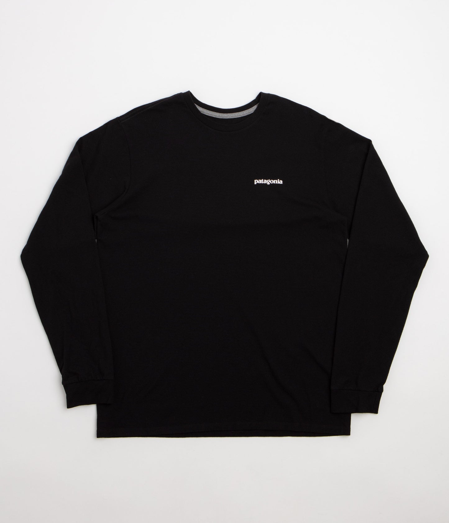 Patagonia P-6 Logo Responsibili-Tee Long Sleeve T-Shirt - Black