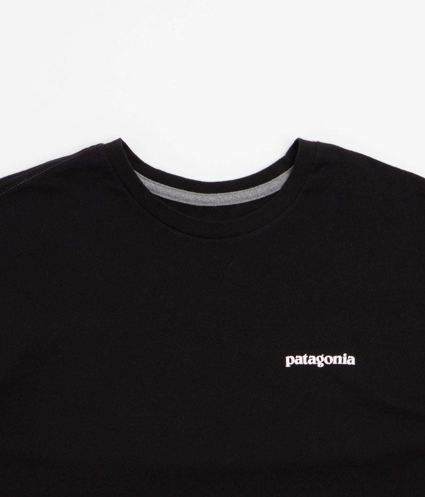 Patagonia P-6 Logo Responsibili-Tee Long Sleeve T-Shirt - Black