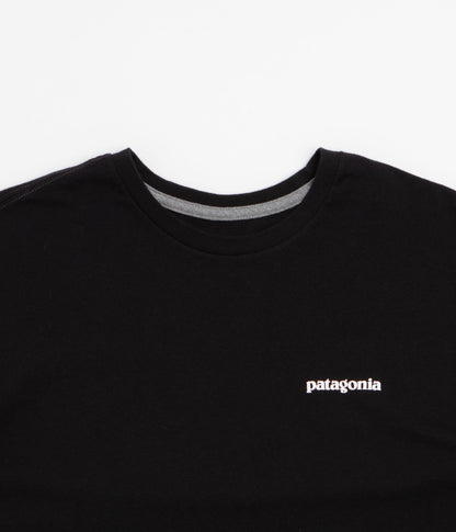 Patagonia P-6 Logo Responsibili-Tee Long Sleeve T-Shirt - Black