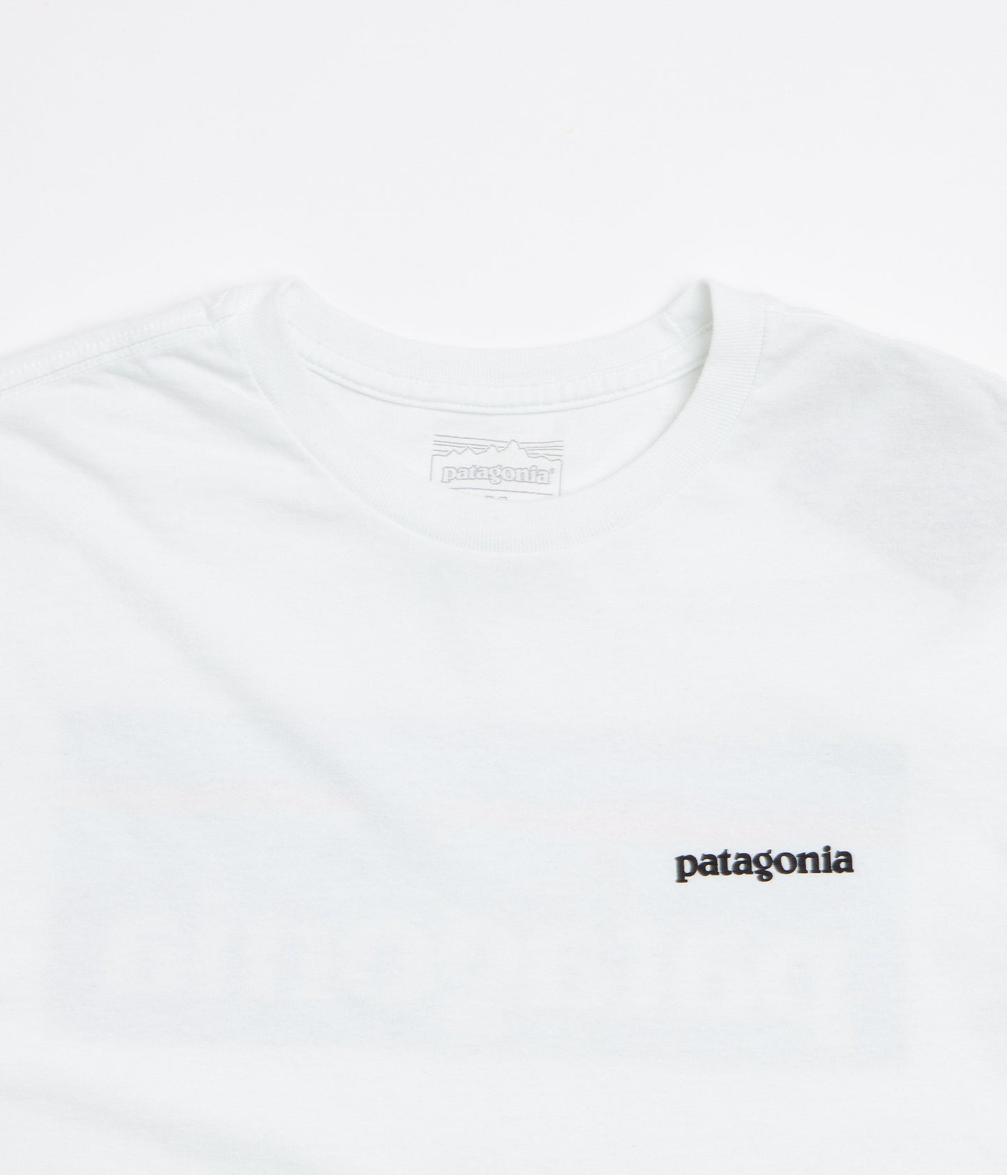 Patagonia P-6 Logo Responsibili-Tee Long Sleeve T-Shirt - Fiber White