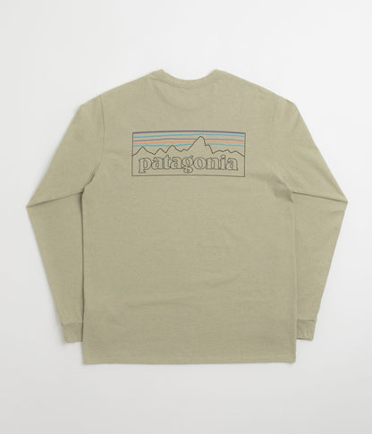 Patagonia P-6 Logo Responsibili-Tee Long Sleeve T-Shirt - P-6 Outline: Gumtree Green
