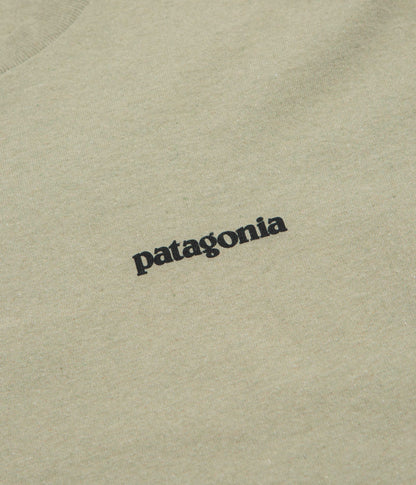Patagonia P-6 Logo Responsibili-Tee Long Sleeve T-Shirt - P-6 Outline: Gumtree Green
