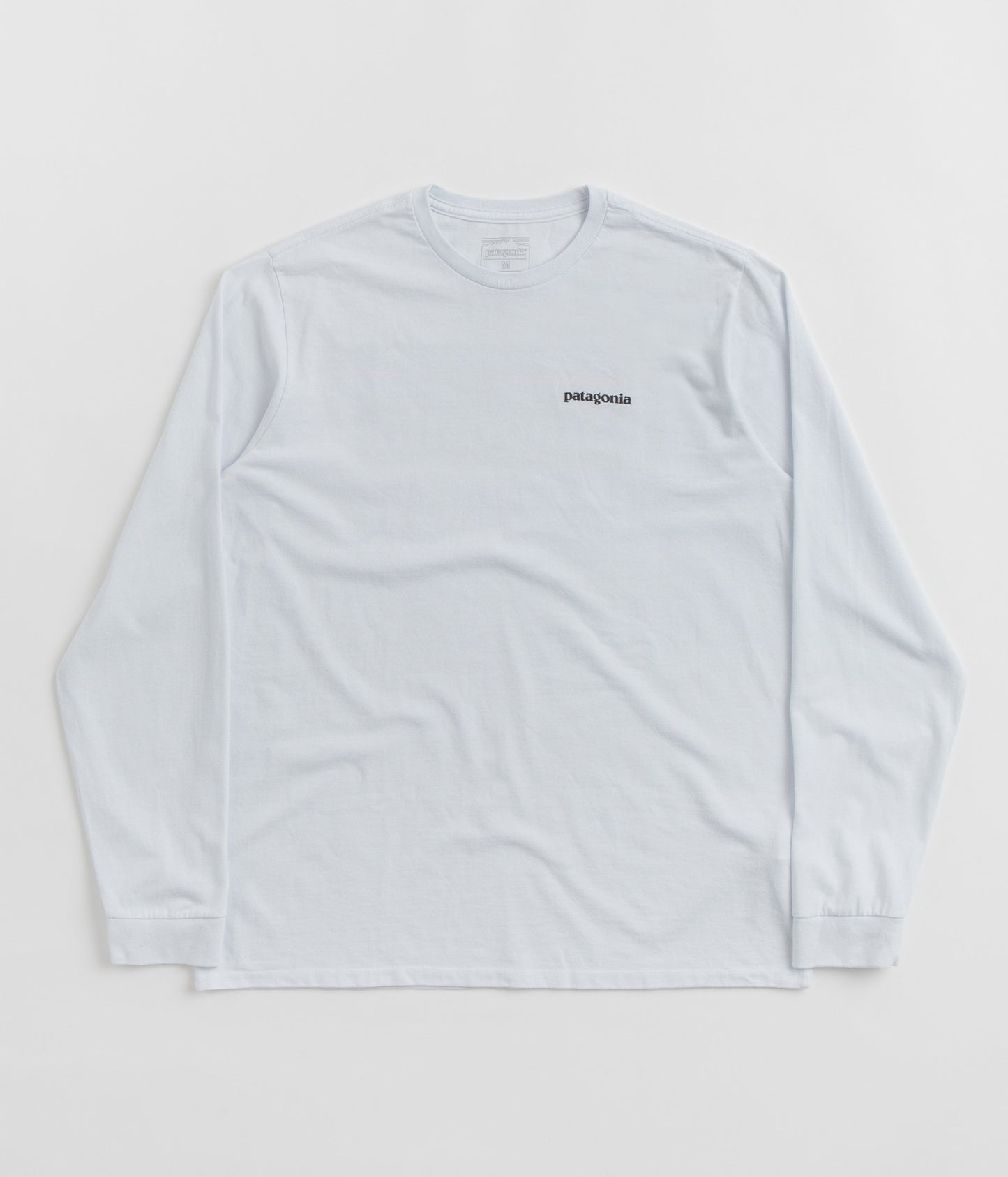 Patagonia P-6 Logo Responsibili-Tee Long Sleeve T-Shirt - White