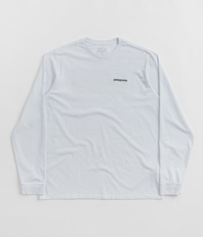 Patagonia P-6 Logo Responsibili-Tee Long Sleeve T-Shirt - White