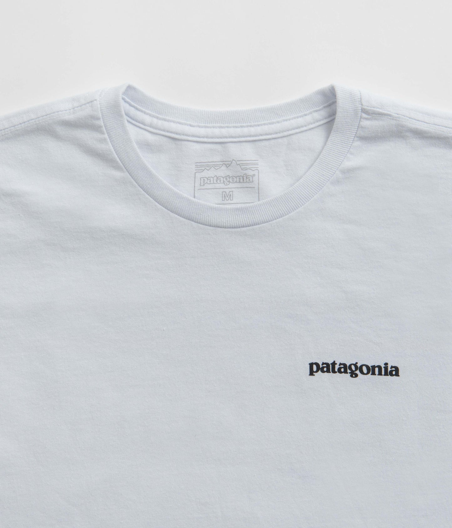 Patagonia P-6 Logo Responsibili-Tee Long Sleeve T-Shirt - White