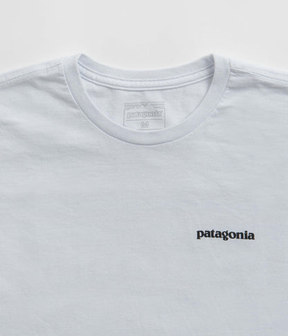 Patagonia P-6 Logo Responsibili-Tee Long Sleeve T-Shirt - White