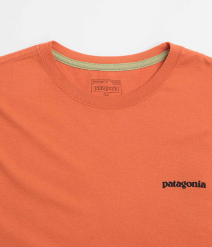 Patagonia P-6 Logo T-Shirt - Coal Orange