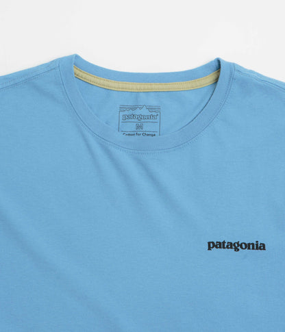 Patagonia P-6 Logo T-Shirt - Shore Blue