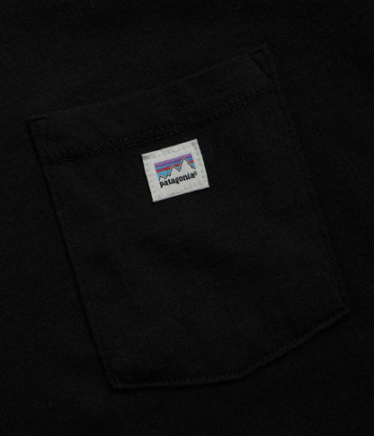 Patagonia Shop Sticker Pocket Responsibili-Tee T-Shirt - Black