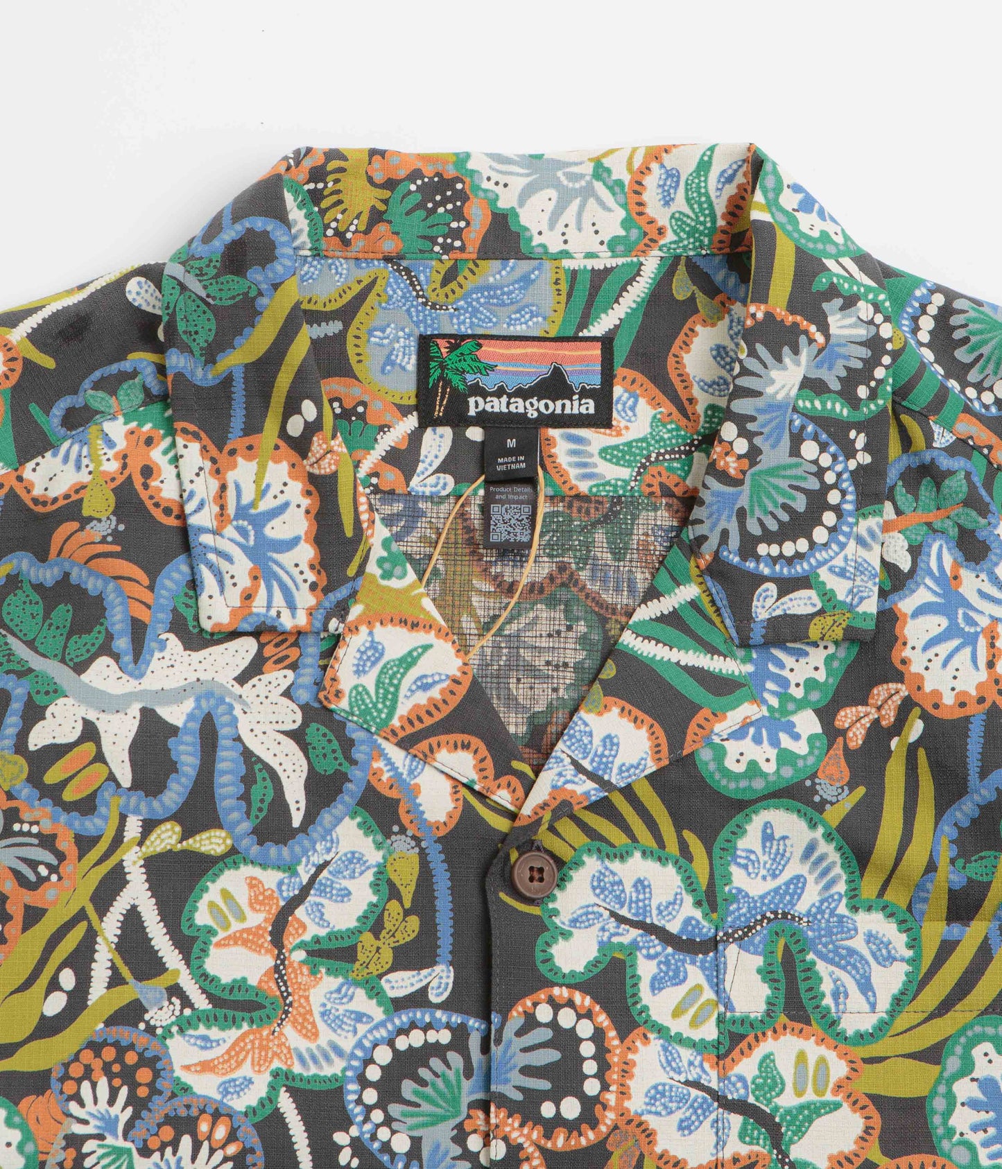 Patagonia Tidal Threads Camp Shirt - Undersea: Ink Black