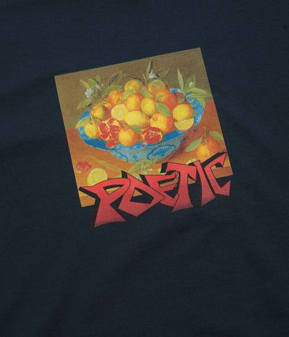 Poetic Collective Graff Fruit T-Shirt - Navy