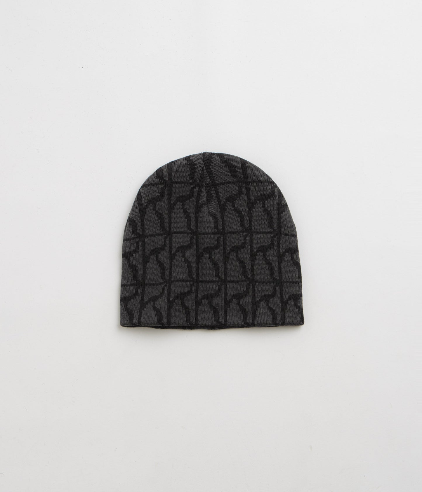 Poetic Collective Logo Pattern Skull Beanie - Black