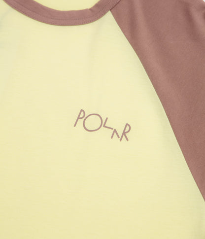 Polar 3/4 Sleeve T-Shirt - Cinnamon / Light Yellow